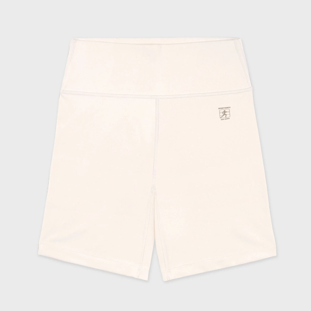 Sporty & rich cream biker Shorts NWT